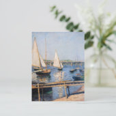 Gustave Caillebotte – アルジェンテウイルのセーリングボート ポストカード (スタンド正面)