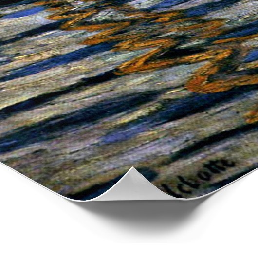 Gustave Caillebotte:アルジェンテウイルのレガッタ ポスター (角)