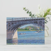 Gustave Caillebotte – アルジェンテウイル&セーヌの橋 サンキューカード (スタンド正面)