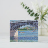 Gustave Caillebotte – アルジェンテウイル&セーヌの橋 ポストカード (スタンド正面)