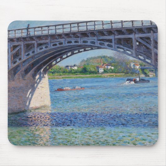 Gustave Caillebotte – アルジェンテウイル&セーヌの橋 マウスパッド (正面)