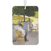 Gustave Caillebotte – オレンジ色の木 カーエアーフレッシュナー (裏面)