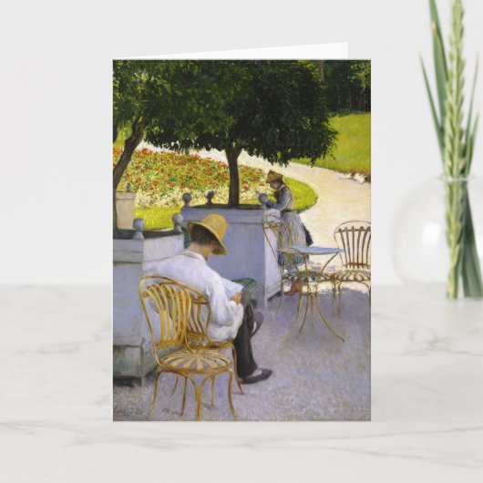 Gustave Caillebotte – オレンジ色の木 カード (正面)