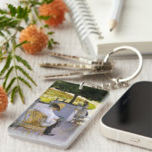 Gustave Caillebotte – オレンジ色の木 キーホルダー (正面右)