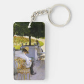 Gustave Caillebotte – オレンジ色の木 キーホルダー (裏面)