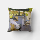 Gustave Caillebotte – オレンジ色の木 クッション (裏面)