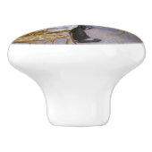 Gustave Caillebotte – オレンジ色の木 セラミックノブ (側面)