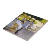 Gustave Caillebotte – オレンジ色の木 タイル (側面)