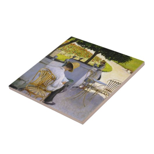 Gustave Caillebotte – オレンジ色の木 タイル (側面)