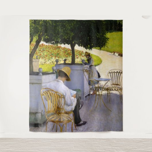 Gustave Caillebotte – オレンジ色の木 タペストリー (正面)