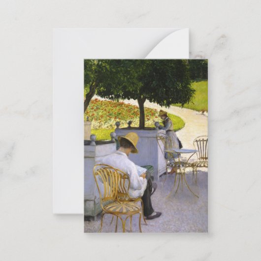 Gustave Caillebotte – オレンジ色の木 ノートカード (正面)