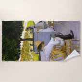 Gustave Caillebotte – オレンジ色の木 ビーチタオル (正面)