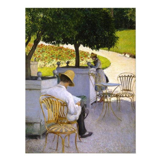 Gustave Caillebotte – オレンジ色の木 フォトプリント (正面)