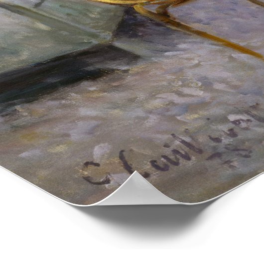 Gustave Caillebotte – オレンジ色の木 ポスター (角)