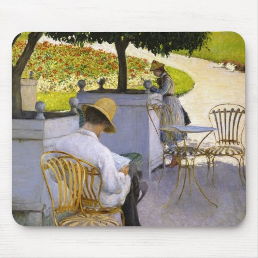 Gustave Caillebotte – オレンジ色の木 マウスパッド (正面)