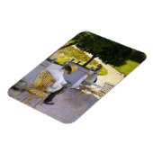 Gustave Caillebotte – オレンジ色の木 マグネット (左側)