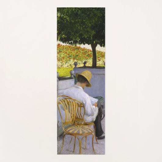 Gustave Caillebotte – オレンジ色の木 ヨガマット (正面)