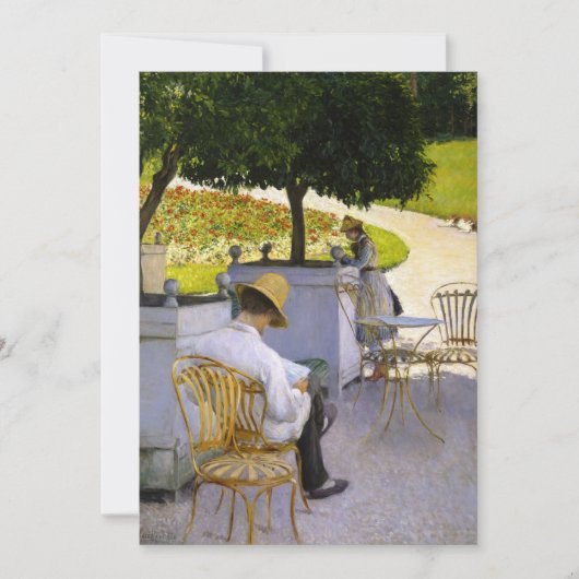 Gustave Caillebotte – オレンジ色の木 招待状 (正面)