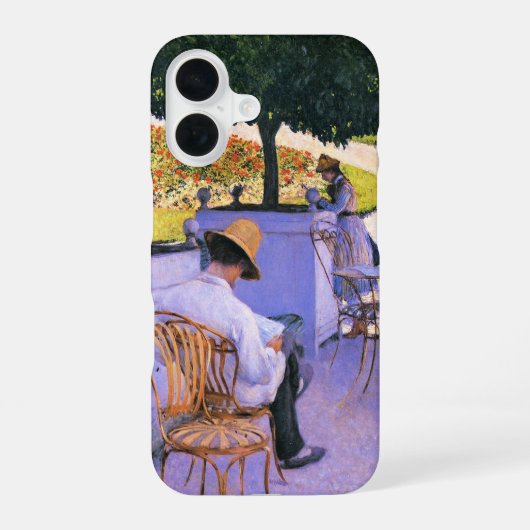 Gustave Caillebotte – オレンジ色の木 iPhone 16ケース (裏面)