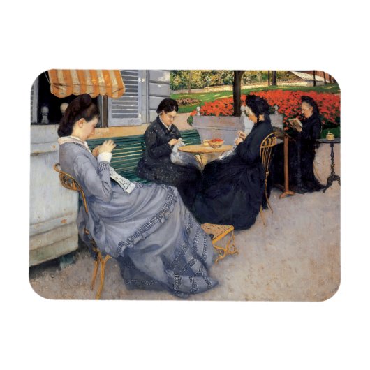 Gustave Caillebotte – カントリーサイドのポートレート マグネット (横)
