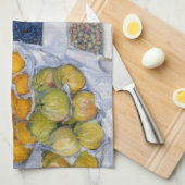 Gustave Caillebotte – スタンドにフルーツを飾る キッチンタオル (四つ折り)