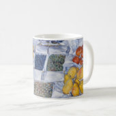 Gustave Caillebotte – スタンドにフルーツを飾る コーヒーマグカップ (正面右)