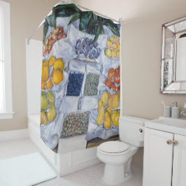 Gustave Caillebotte – スタンドにフルーツを飾る シャワーカーテン