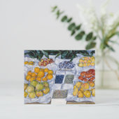 Gustave Caillebotte – スタンドにフルーツを飾る ポストカード (スタンド正面)