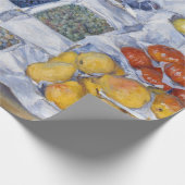 Gustave Caillebotte – スタンドにフルーツを飾る ラッピングペーパー (角)