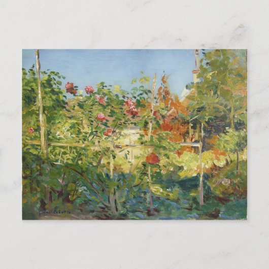 Gustave Caillebotte – トラウビルのガーテン ポストカード (正面)