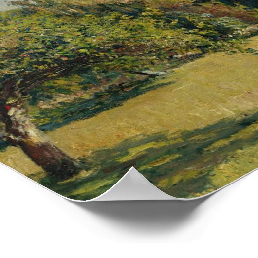 Gustave Caillebotte – トラウビルの庭園 ポスター (角)