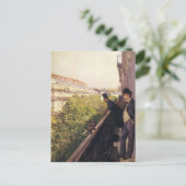 Gustave Caillebotte：バルコニー，ブーバードハウスマン ポストカード (スタンド正面)