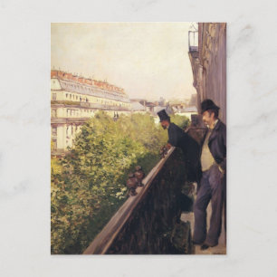 Gustave Caillebotte:バルコニー,ブーバードハウスマン ポストカード