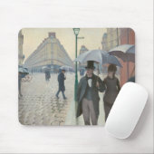 Gustave Caillebotte, "パリ通り;雨の日" マ マウスパッド (マウス)