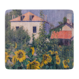 Gustave Caillebotte – ヒマワリ，ガーデン カッティングボード