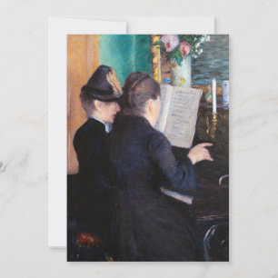 Gustave Caillebotte – ピアノレッスン サンキューカード
