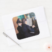 Gustave Caillebotte – ピアノレッスン スクエアシール (封筒)