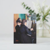 Gustave Caillebotte – ピアノレッスン ポストカード (スタンド正面)
