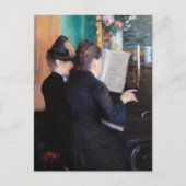 Gustave Caillebotte – ピアノレッスン ポストカード (正面)