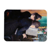 Gustave Caillebotte – ピアノレッスン マグネット (横)