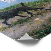 Gustave Caillebotte – リチャード・ガロと彼の犬 ポスター (角)