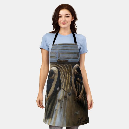 Gustave Caillebotte – 床のスクレーパー エプロン (着用した状態)