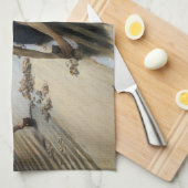 Gustave Caillebotte – 床のスクレーパー キッチンタオル (四つ折り)