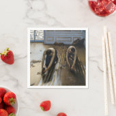 Gustave Caillebotte – 床のスクレーパー スタンダードカクテルナプキン (インサイチュ)