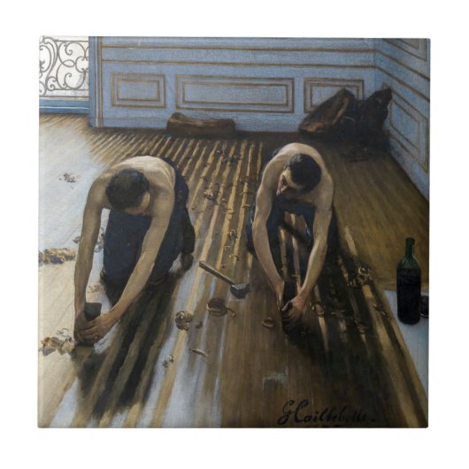 Gustave Caillebotte – 床のスクレーパー タイル (正面)