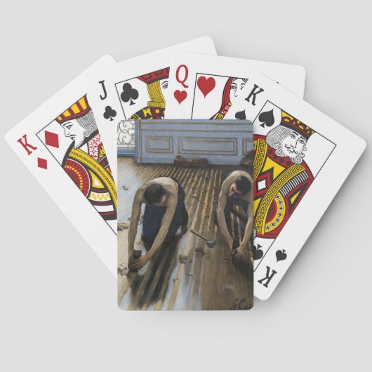 Gustave Caillebotte – 床のスクレーパー トランプ (裏面)