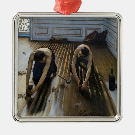 Gustave Caillebotte – 床のスクレーパー メタルオーナメント (正面)