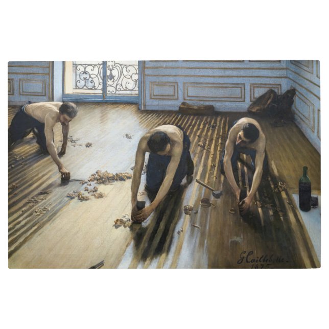 Gustave Caillebotte – 床のスクレーパー メタルプリント (正面)