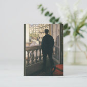 GUSTAVE CAILLEBOTTE – 窓の男1875 ポストカード (スタンド正面)