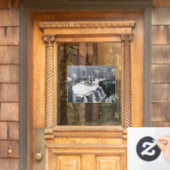 Gustave Caillebotte – 雪の上の屋根 ウィンドウサイン (ホームデコレーション)